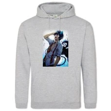 Hoodie with Print Blue Exorcist Art Version - 2XL grey