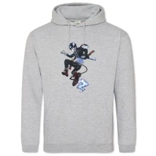 Hoodie with Print Blue Exorcist Print - 2XL grey