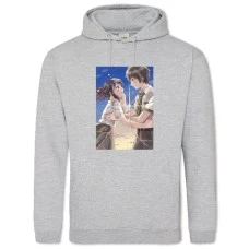 Hoodie with Print Your Name Main Heroes - 2XL grey