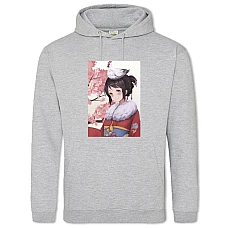 Hoodie with Print Your Name Funny Mitsuha Miyamizu - 2XL grey