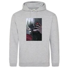Hoodie with Print Tokyo Ghoul Hero Ken Kaneki - 2XL grey