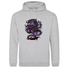 Hoodie with Print Tokyo Ghoul Monster Print - 2XL grey