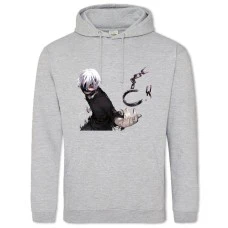 Hoodie with Print Tokyo Ghoul Print Hero Boy - 2XL grey
