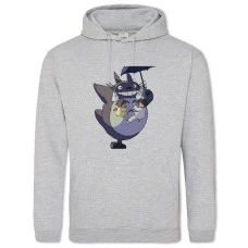 Hoodie with Print Tonari No Totoro Heroes - 2XL grey