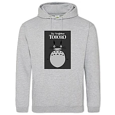 Hoodie with Print Tonari No Totoro Grey Print - 2XL grey