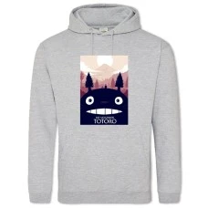 Hoodie with Print Tonari No Totoro Theme - 2XL grey