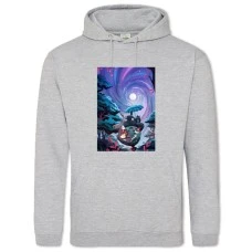 Hoodie with Print Tonari No Totoro Art Edition - 2XL grey