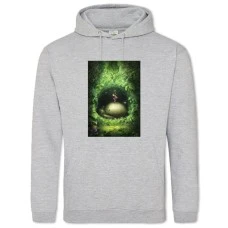 Hoodie with Print Tonari No Totoro Art Version - 2XL grey