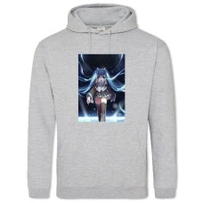 Hoodie with Print Hatsune Miku Hero Girl - 2XL grey