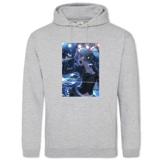 Hoodie with Print Hatsune Miku Singing - 2XL grey
