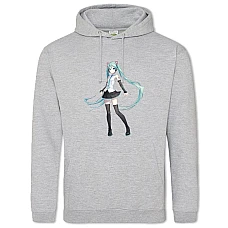 Hoodie with Print Hatsune Miku Perfect Girl - 2XL grey