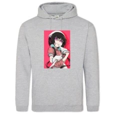 Hoodie with Print Blend S Maika Sakuranomiya Girl - 2XL grey