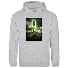 Hoodie with Print 9 Nine Last - 2XL grey
