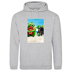 Hoodie with Print Angry Birds Heroes - 2XL grey