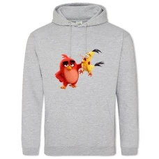 Hoodie with Print Angry Birds Friends - 2XL grey