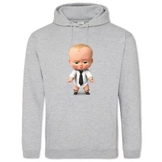 Hoodie with Print Baby Boss Cute - 2XL grey