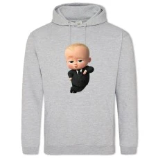 Hoodie with Print Baby Boss Kid - 2XL grey