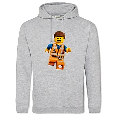 Худи с принтом Лего Мужчина - 2XL серый