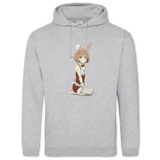 Hoodie with Print Beyond The Boundary Bunny Kuriyama Mirai - 2XL grey
