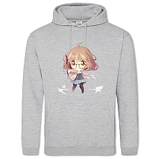 Hoodie with Print Beyond The Boundary Little Kuriyama Mirai - 2XL grey