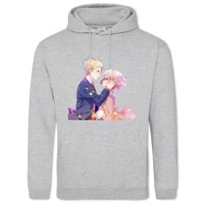 Hoodie with Print Beyond The Boundary Akihito And Kuriyama - 2XL grey