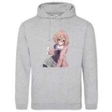 Hoodie with Print Beyond The Boundary Kuriyama Hero - 2XL grey