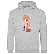 Hoodie with Print Beyond The Boundary Kuriyama Girl - 2XL grey