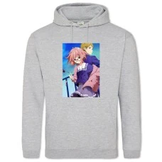 Hoodie with Print Beyond The Boundary Kuriyama And Akihito - 2XL grey