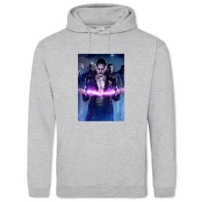 Hoodie with Print Suicide Squad Joker - 2XL grey