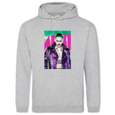 Hoodie with Print Suicide Squad Hero Joker - 2XL grey