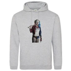Hoodie with Print Suicide Squad The Harley Quinn - 2XL grey