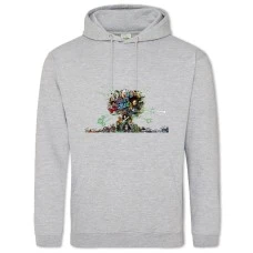 Hoodie with Print Suicide Squad Boom Heroes - 2XL grey