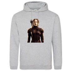 Hoodie with Print The Hunger Games Katniss Everdeen - 2XL grey