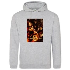 Hoodie with Print The Hunger Games Katniss Everdeen Theme - 2XL grey