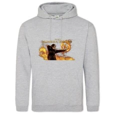 Hoodie with Print The Hunger Games Katniss Everdeen Fire Logo - 2XL grey