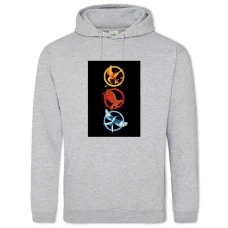 Hoodie with Print The Hunger Games Signs - 2XL grey