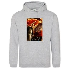 Hoodie with Print The Hunger Games Heroes - 2XL grey