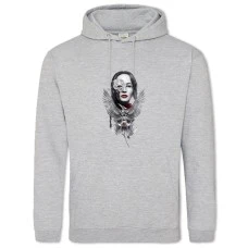 Hoodie with Print The Hunger Games Katniss Everdeen Art - 2XL grey