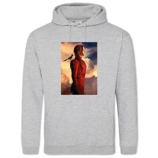 Hoodie with Print The Hunger Games Katniss Everdeen Hero In Red - 2XL grey