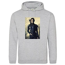 Hoodie with Print The Hunger Games Katniss Everdeen In Black - 2XL grey