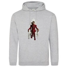 Hoodie with Print The Hunger Games Katniss Everdeen Throne - 2XL grey