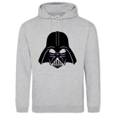 Hoodie with Print Star Wars Darth Vader Logo - 2XL grey