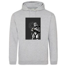 Hoodie with Print Star Wars Storm Trooper - 2XL grey