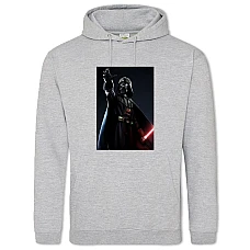 Hoodie with Print Star Wars Darth Vader - 2XL grey