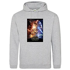 Hoodie with Print Star Wars Theme - 2XL grey