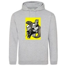 Hoodie with Print Star Wars Storm Troopers - 2XL grey