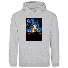Hoodie with Print Star Wars Characters - 2XL grey