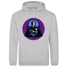 Hoodie with Print Star Wars Darth Vader Head Art - 2XL grey