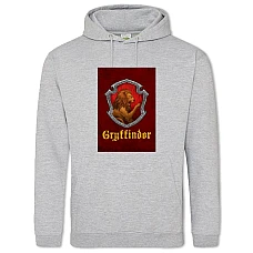 Худи с принтом Гарри Поттер Гриффиндор - 2XL серый