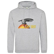 Худи с принтом Стар Трек Логотип - 2XL серый